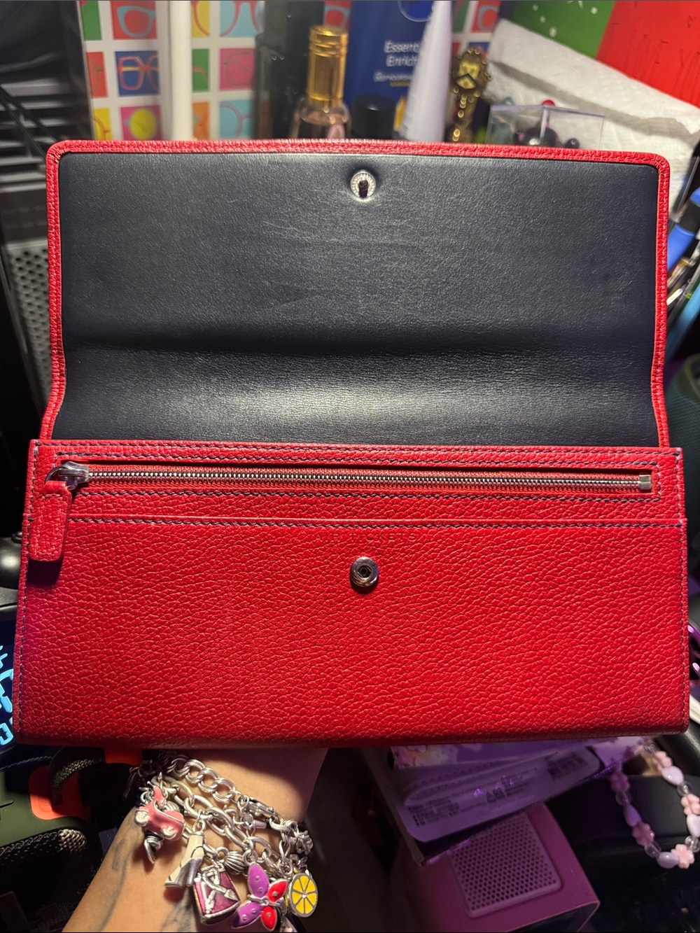 Coach rare passport / air ticket holder